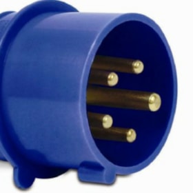 Plugue Industrial Macho Azul 16A+T 200/250V 9H IP44 S4079-BRASIKON STECK