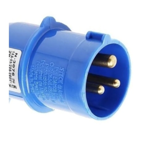 Plugue Industrial Macho Azul 2P+T 16A 250V IP44 N3076-NEWKON STECK-6f54e82b-36d8-401c-8231-a14aff19ee51