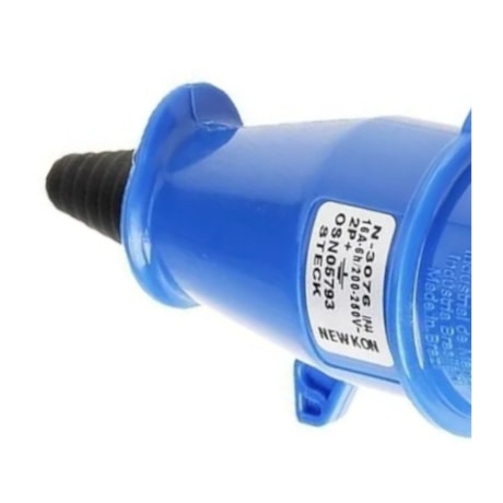 Plugue Industrial Macho Azul 2P+T 16A 250V IP44 N3076-NEWKON STECK-1f67984f-fa87-487e-a1bf-3be277d9839f