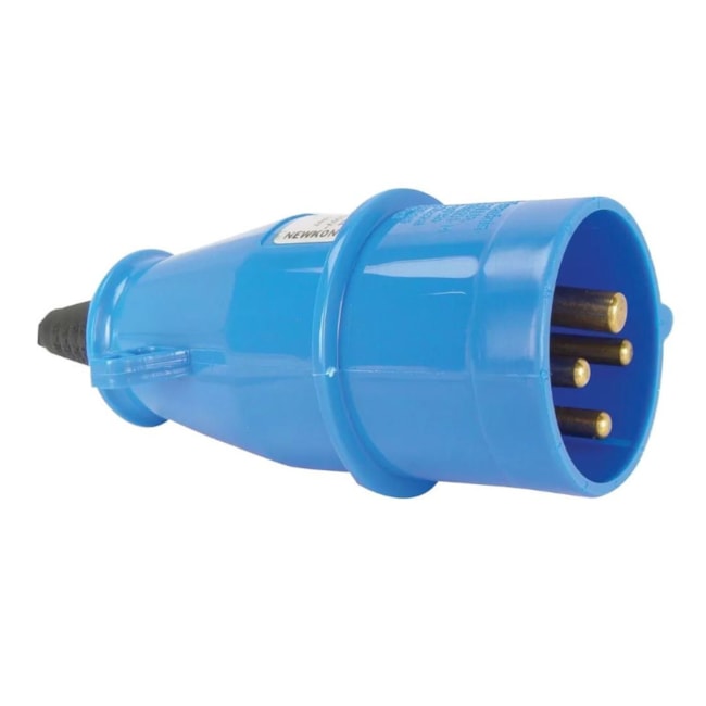 Plugue Industrial Macho Azul 3P+T 16A 250V IP44 N4079-NEWKON STECK-45481066-5b4b-4317-ab72-e35def431394