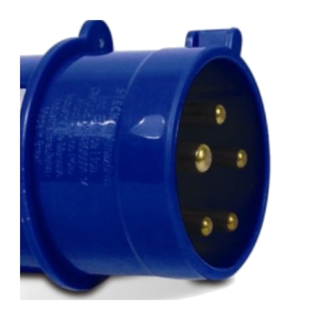 Plugue Industrial Macho Azul 3P+T+N 16A 250V IP44 N5079-NEWKON STECK-abc19d07-deb9-4c32-b2b5-3403232e3dd7