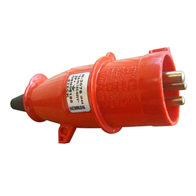 Plugue Industrial Macho Vermelho 3P+T 16A 440V IP44 N4076-NEWKON STECK-ffe6a641-c7b1-4b8b-a256-d758fd16f7fe