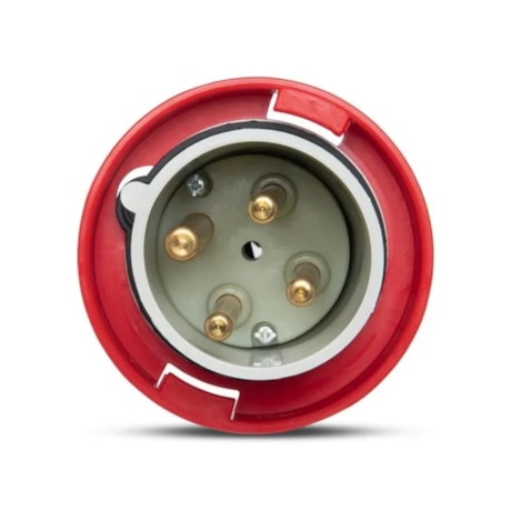 Plugue Industrial Macho Vermelho 3P+T 63A 440V IP67 N4576-NEWKON STECK-5b7f3834-e99b-466f-b02a-a202437be6e1