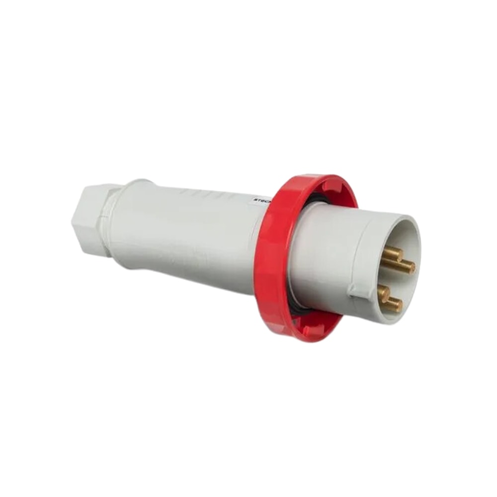 Plugue Industrial Macho Vermelho 3P+T 63A 440V IP67 N4576-NEWKON