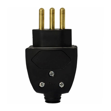 Plugue Macho 2P+T 20A 250V Preto 615853 PIAL-45fcc361-2804-407d-a232-65531c283063