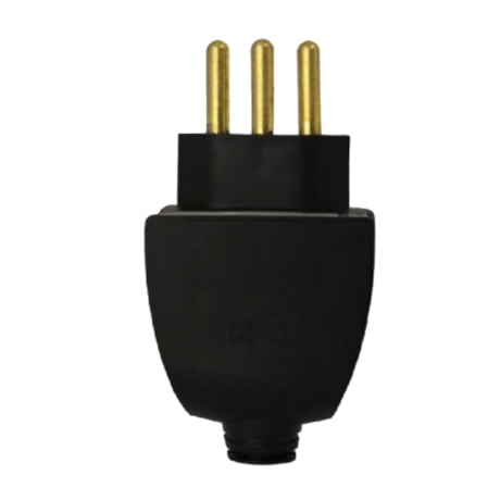 Plugue Macho 2P+T 20A 250V Preto 615853 PIAL-4df538bc-df08-403c-98a7-541e9cfc3a59