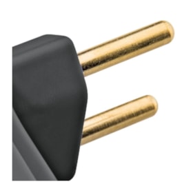 Plugue Macho Angular 2P 10A 250V TRAMONTINA ELETRIK