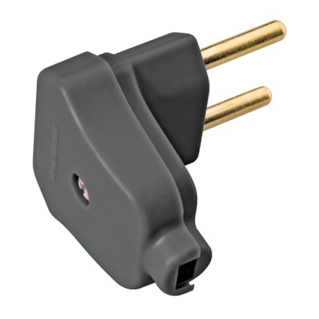 Plugue Macho Angular 2P 10A 250V TRAMONTINA ELETRIK