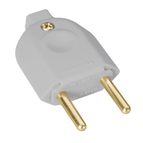 Plugue Macho Reto 2P 10A 250V TRAMONTINA ELETRIK-6338fa18-5ee7-4dd8-a20d-11f3265c6b35