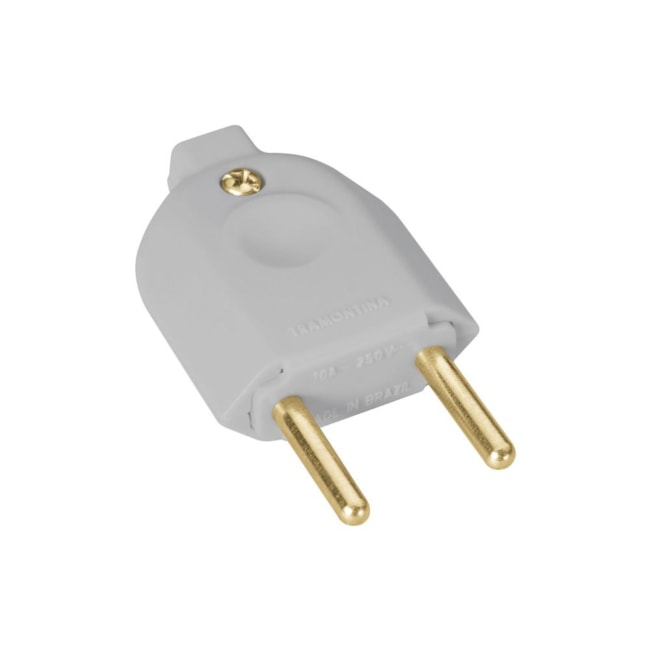 Plugue Macho Reto 2P 10A Cinza 57401202 TRAMONTINA ELETRIK-a4d8b43b-e42d-4945-b6d6-6154f264e0bd