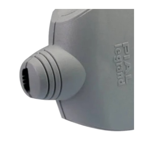 Plugue Macho Reto 2P+T 10A 250V Cinza 6158 21 PIAL-d4d80bfb-c6f5-4d1b-bd54-5b0d9d8a1a34