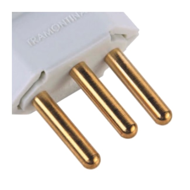 Plugue Macho Reto 2P+T 10A 250V TRAMONTINA ELETRIK-446fc18e-15a3-4a57-b459-ce2b5876ed47