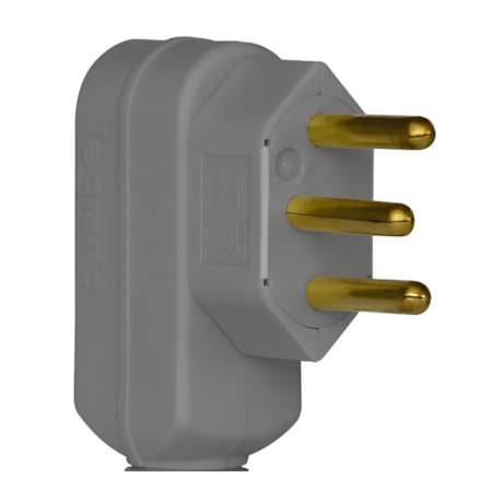 Plugue Macho Reto 2P + T 10A Cinza 615921 PIAL-ac864769-a197-4e9e-a222-2577b89b16c0