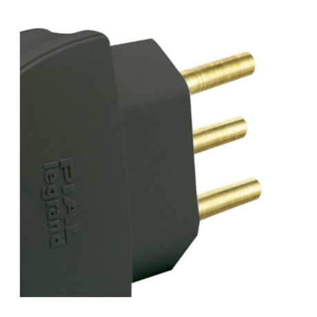 Plugue Macho Reto com Saída Axial 2P+T 10A 250V Preto 6158 11 PIAL-e45a2b7b-669c-440f-843c-9b0c96251702