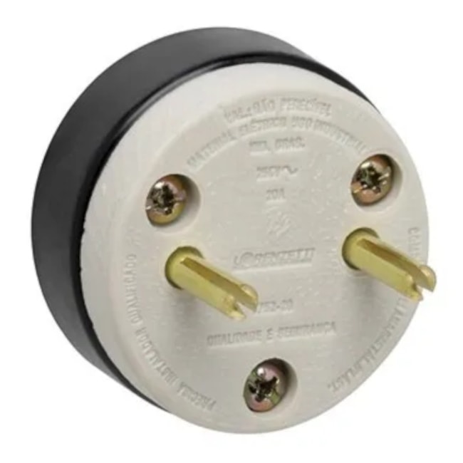 Plugue Redondo Porcelana 2P 30A 380V 1752-30A LORENZETTI-03229175-3367-4650-83e3-45b87d153904
