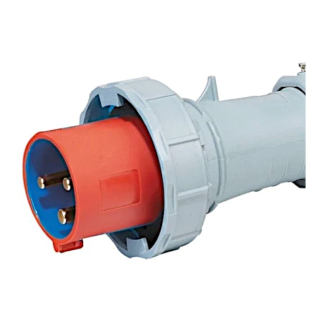 Pluque Industrial Macho Vermelho 125A 2P+T 380/440V 9H IP67 PIW-125P3H9E53 WEG-30eb0259-3844-4b0f-832f-0f84c1918f97