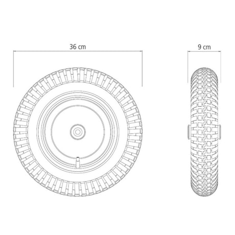 Pneu com Câmara 3.25x8