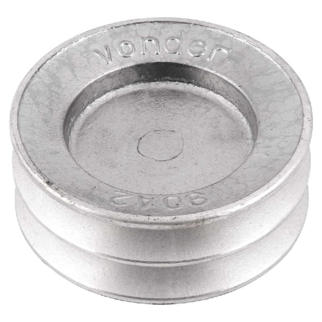 Polia de Alumínio 2 Canais Perfil A 90mm 6684120090 VONDER-96994972-1084-402e-9c11-3e9e5dacc0fb
