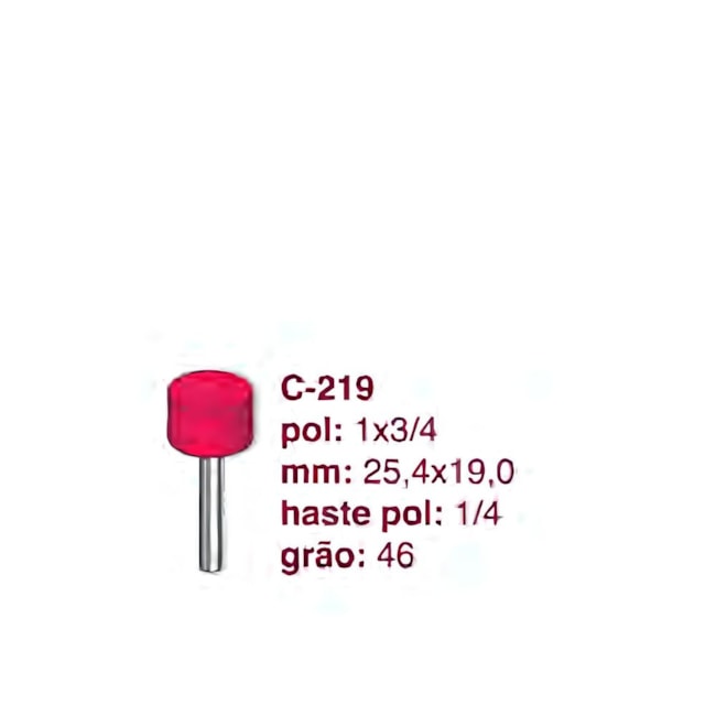 Ponta Montada 25x20 Haste 1/4