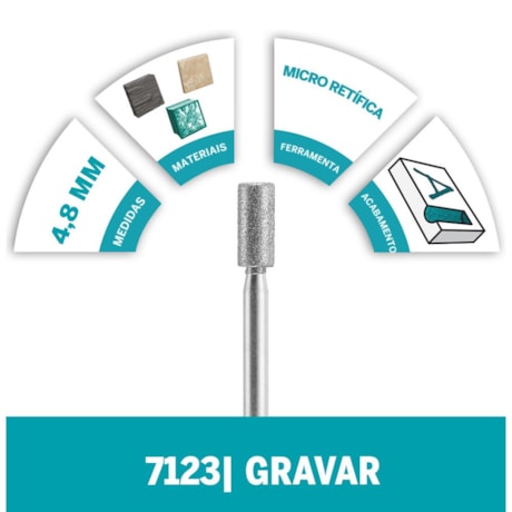 Ponta Montada Diamantada Paralela 5/64