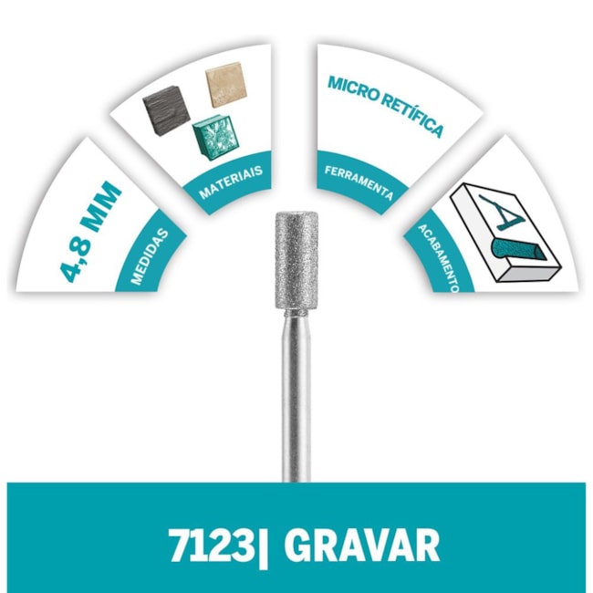 Ponta Montada Diamantada Paralela 5/64