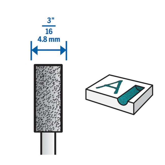 Ponta Montada Diamantada Paralela 5/64