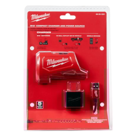 Porta Bateria 12V Carregador USB 48-59-1201 MILWAUKEE-c09bbcd5-045f-4740-83d0-225b7440c473