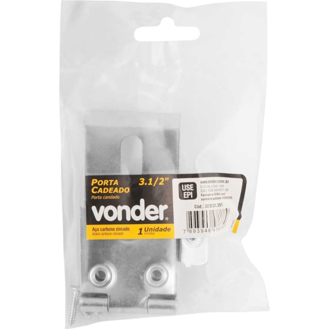 Porta Cadeado Zincado 3.1/2