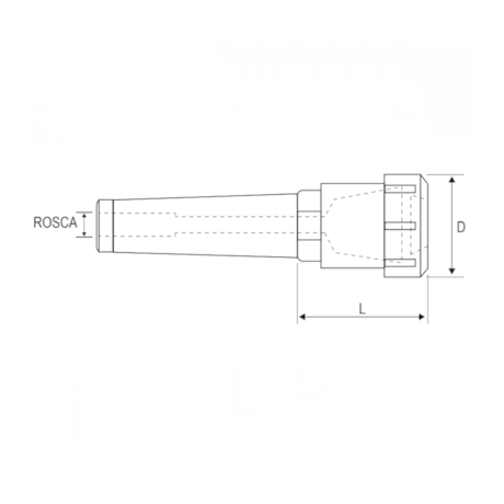 Porta Pinça CM5 M24X3.00 ER40HTCM5M20250 HT-d49702b4-2321-4139-9f8b-87c6d980be3d