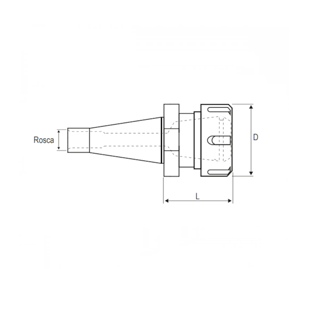 Porta Pinça ISO30 M12X1.75 ER40HTISO30M12175 HT-a5765914-9736-4222-8bad-42dc6c4367bb