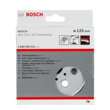 Prato de Borracha 125mm 2608000351 BOSCH