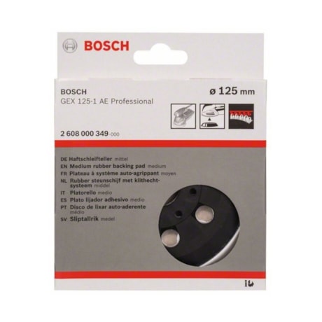 Prato de Borracha 125mm Médio p/ Lixadeira GEX 125-1AE 2608000349 BOSCH-f1249e6e-9bba-49cb-8468-895ce4343c88