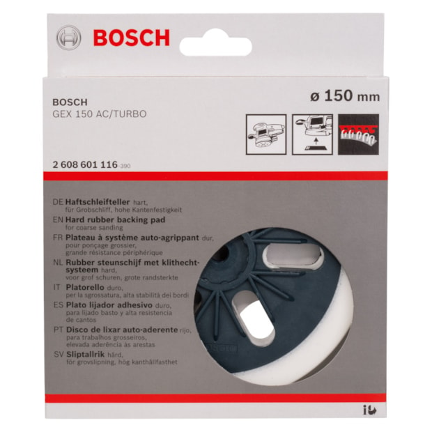 Prato de Borracha 150mm Duro 2608601116 BOSCH-bfc17d87-be58-415c-8cbe-b83b78c9a070