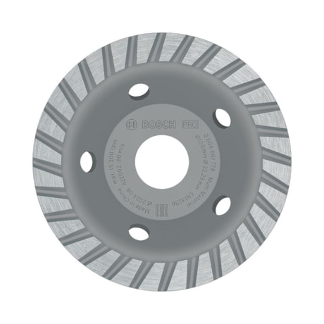Prato Diamantado PRO Multi Material Turbo 100 x 22,23 x 2,5mm 2608601778 BOSCH-62d7453e-de17-40bc-af0d-c24e68edd7bd
