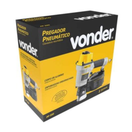 Pregador Pneumático 300 a 400 Pregos de 2.1 a 2.3mm PP550 6258000550 VONDER-8739d25b-07ca-456f-b7dd-fd9d7c3a6a0b