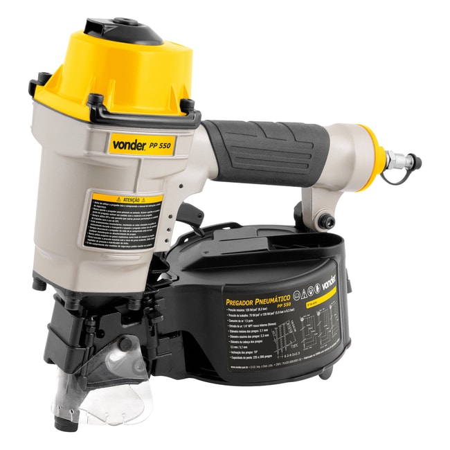 Pregador Pneumático 300 a 400 Pregos de 2.1 a 2.3mm PP550 6258000550 VONDER-8e5883dd-5cc9-40fa-8ed5-f91368ea6e7c