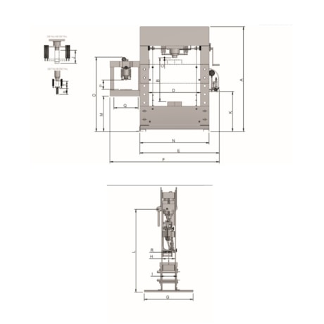 Prensa Hidráulica de 100 Toneladas com Prensa Auxiliar de 15 Toneladas P100201 BOVENAU-4c185673-a8db-47f2-be95-197a1a4998f9