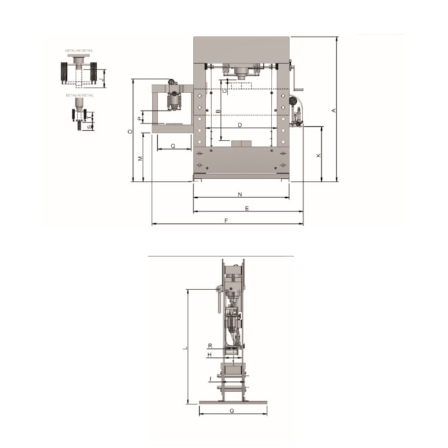 Prensa Hidráulica de 100 Toneladas com Prensa Auxiliar de 15 Toneladas P100201 BOVENAU-cd2268f7-4551-44ba-9240-cb258d4bfcb8