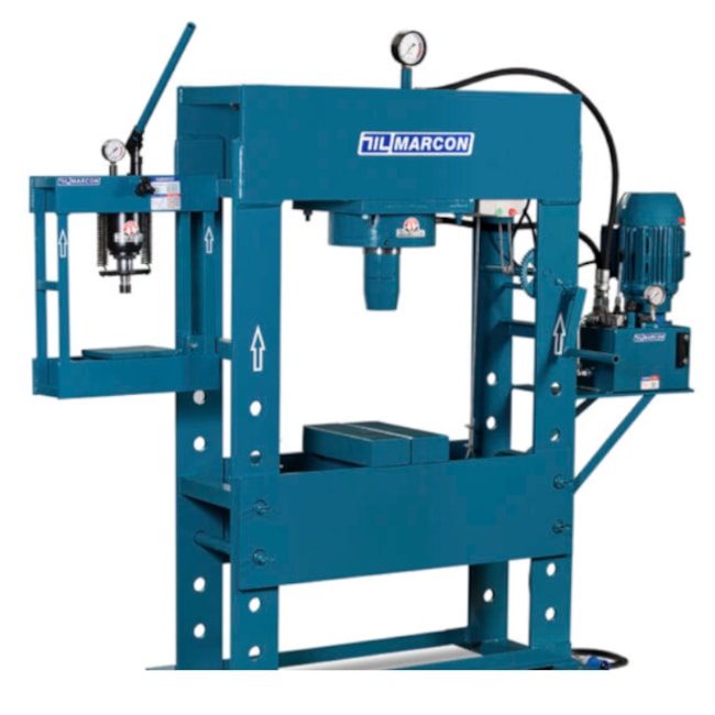 Prensa Hidráulica Motorizada 100 Toneladas Trifásica 7,5 CV 220V com Auxiliar 4213 MARCON-d9ce1555-9973-42b6-a49e-a180744d9bbf