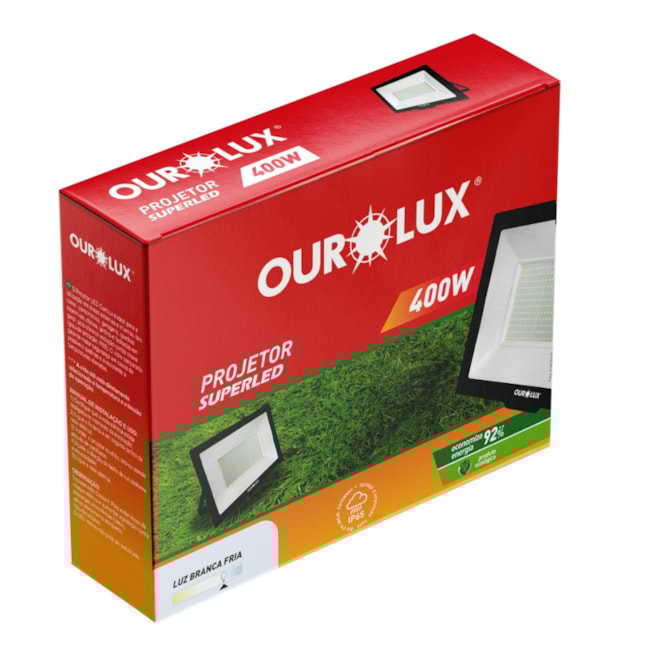 Projetor de Superled 400W 6500K Bivolt Preto 03277 OUROLUX-22fe8d31-68a9-44bf-a9a0-cb3877f9d6d6