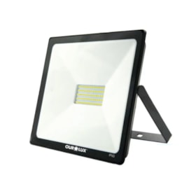 Projetor Refletor LED 150W 6500K Bivolt Preto 03268 OUROLUX