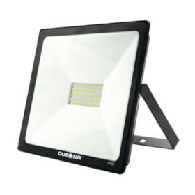 Projetor Refletor LED 200W 6500K Bivolt Preto 03269 OUROLUX