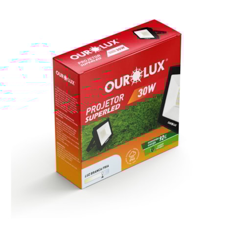 Projetor Refletor LED 30W 6500K Bivolt Preto 3263 OUROLUX-dc7268ec-3faa-433e-abba-d9e2acf4c235