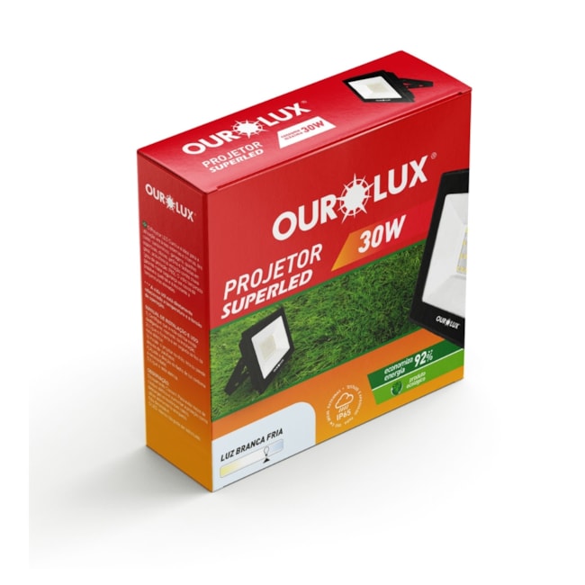 Projetor Refletor LED 30W 6500K Bivolt Preto 3263 OUROLUX-d257e4fe-0735-4f63-aa3f-dbace081bd34