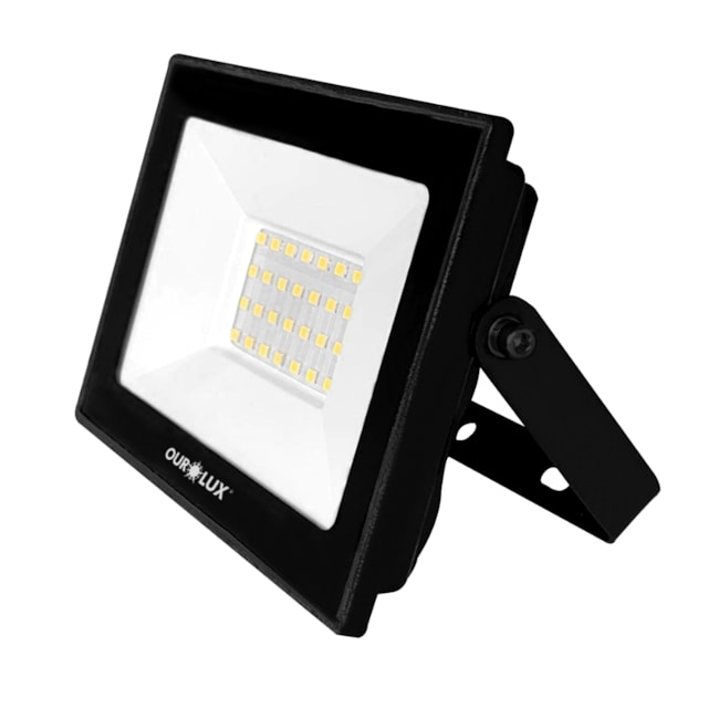 Projetor Refletor LED 30W 6500K Bivolt Preto 3263 OUROLUX-b4798c58-3be9-446a-abc5-520078cbef73