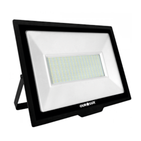 Projetor Superled Slim 300W 6500K Preto Bivolt 3276 OUROLUX