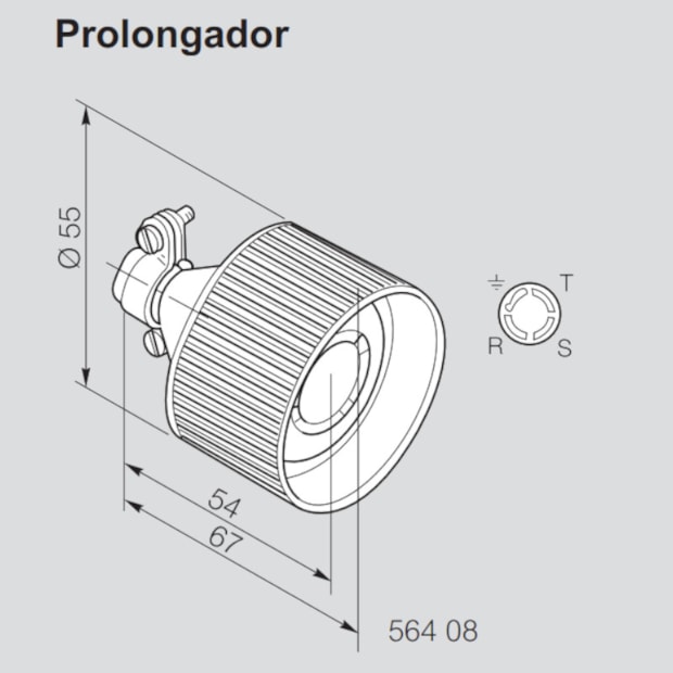 Prolongador Tomada Industrial Fêmea 3P+T 30A 440V 56408 PIAL-458f6cd0-4907-4adb-b60a-8c15fad430d9