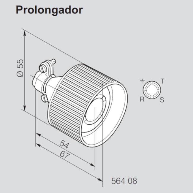 Prolongador Tomada Industrial Fêmea 3P+T 30A 440V 56408 PIAL-f3a25c5e-a166-4b60-bd3e-3b9374905430