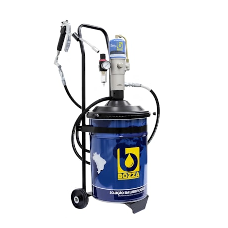 Propulsora Pneumática para Graxa 20Kg com Mangueira e Carrinho 11020-R20-G5 BOZZA-ba267be3-9485-4838-bf59-55bc9efcea7e