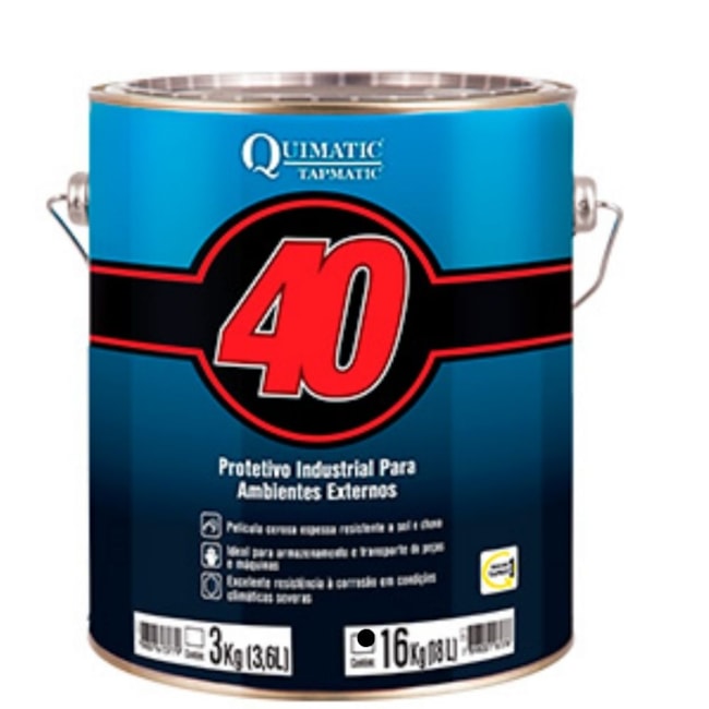 Protetivo Industrial para Ambientes Externos 16kg QUIMATIC 40 TAPMATIC-61c16869-dab6-4f9b-be56-d5e104b88893